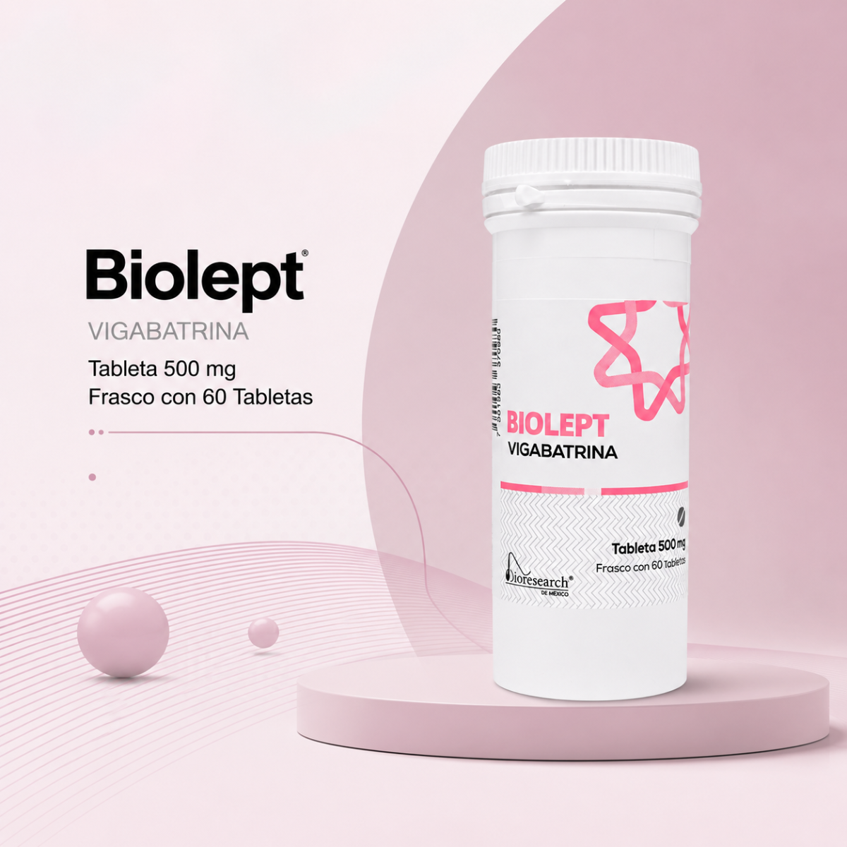 Vigabatrina Biolept 500mg Con 60 Tabletas Bioresearch