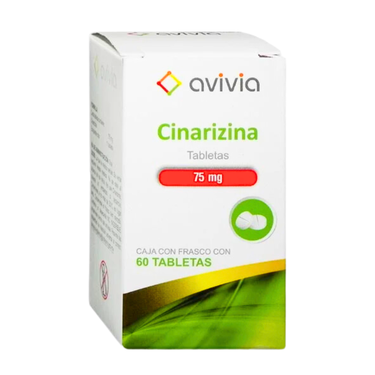 Avivia Cinarizina 75 Mg Caja Con 60 Tabletas