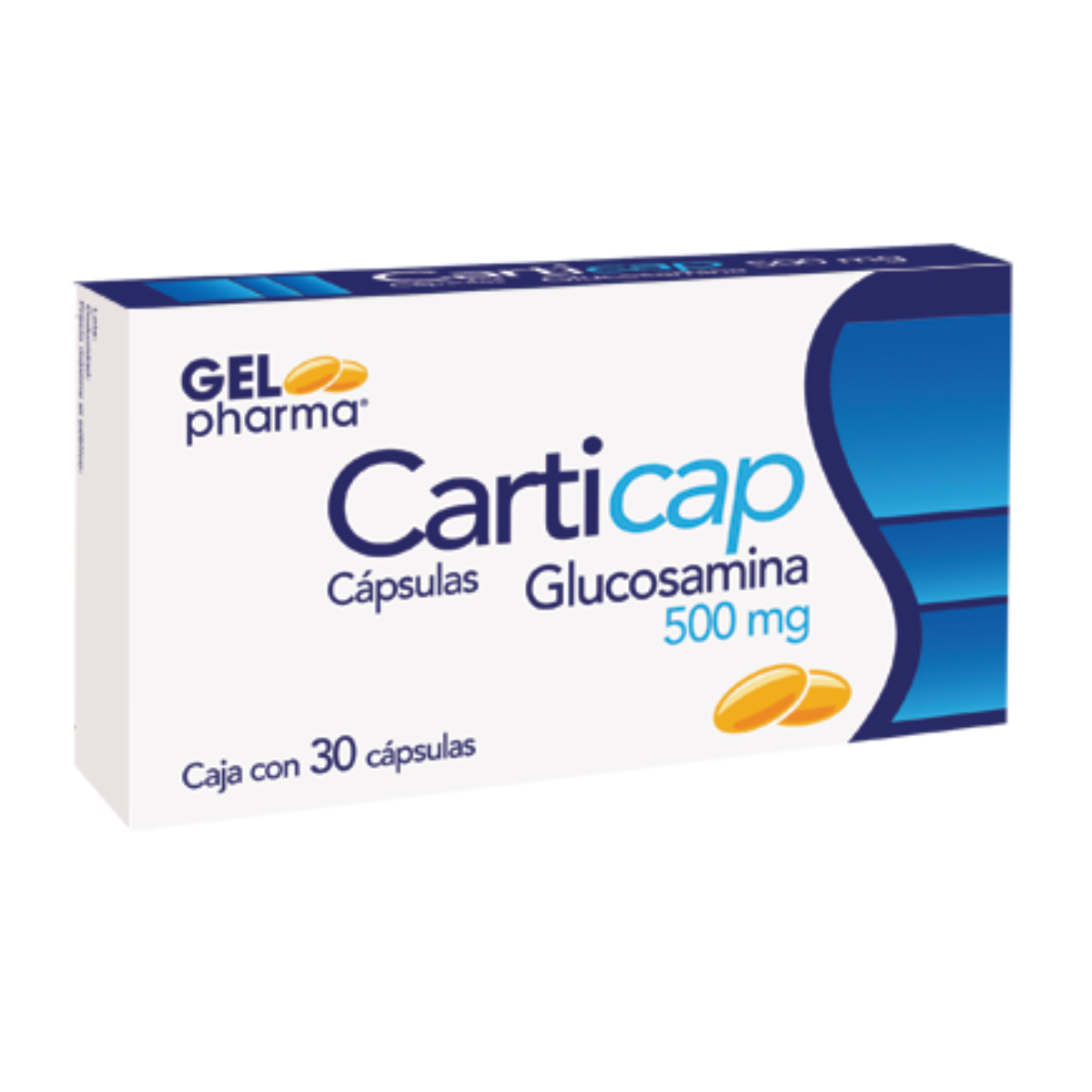 Gelpharma Carticap Glucosamina 500 mg Caja con 30 Cápsulas