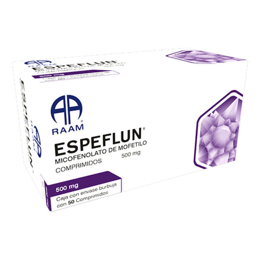 Espeflun Comprimido 500 Mg, 50 Comprimidos
