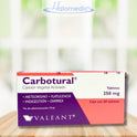 Carbotural Carbon Vegetal Activado  250mg Valeant 60 Tabs