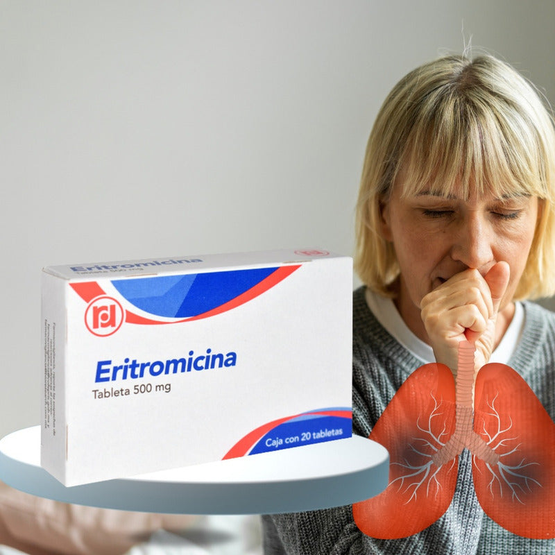 Eritromicina 500 Mg Caja Con 20 Tabletas Randall