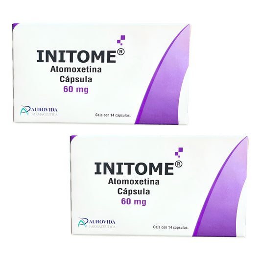 Initome Atomoxetina 60 Mg 2 Cajas 14 Cápsulas C/u Aurovida