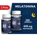 Melatonina Bdm Lab  Pack Con 120 Cápsulas 650mg Dormir Mejor Sin Sabor