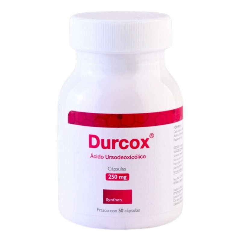 Durcox Acido Ursodeoxicolico  250 Mg Frasco Con 50 Capsulas
