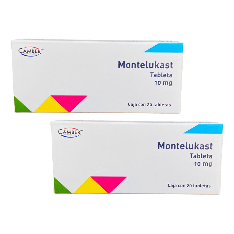 Montelukast 10 Mg 2 Cajas Con 20 Tabletas C/u