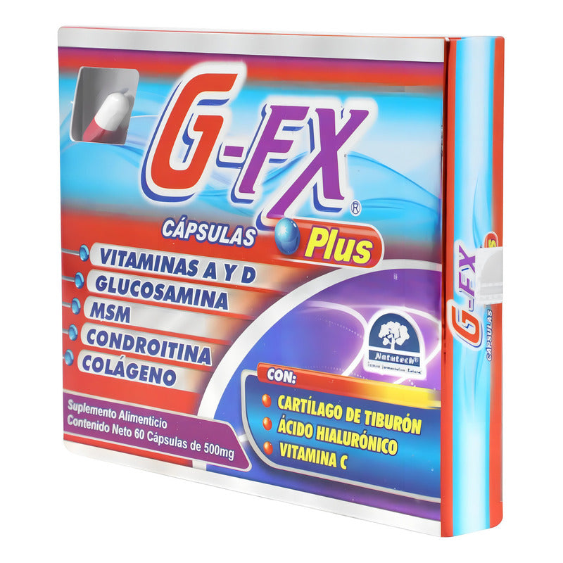 G-fx Plus Caja C/60 Reparador De Articulaciones Glucosamina Sabor No