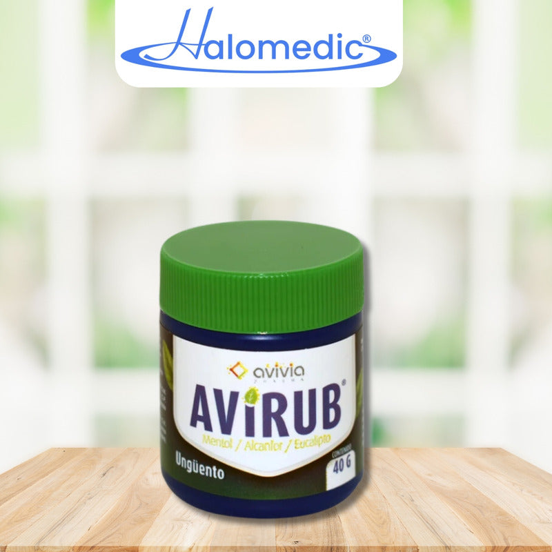 Avirub Mentol/alcanfor/eucalipto Ungüento 6 Tarros Con 40g