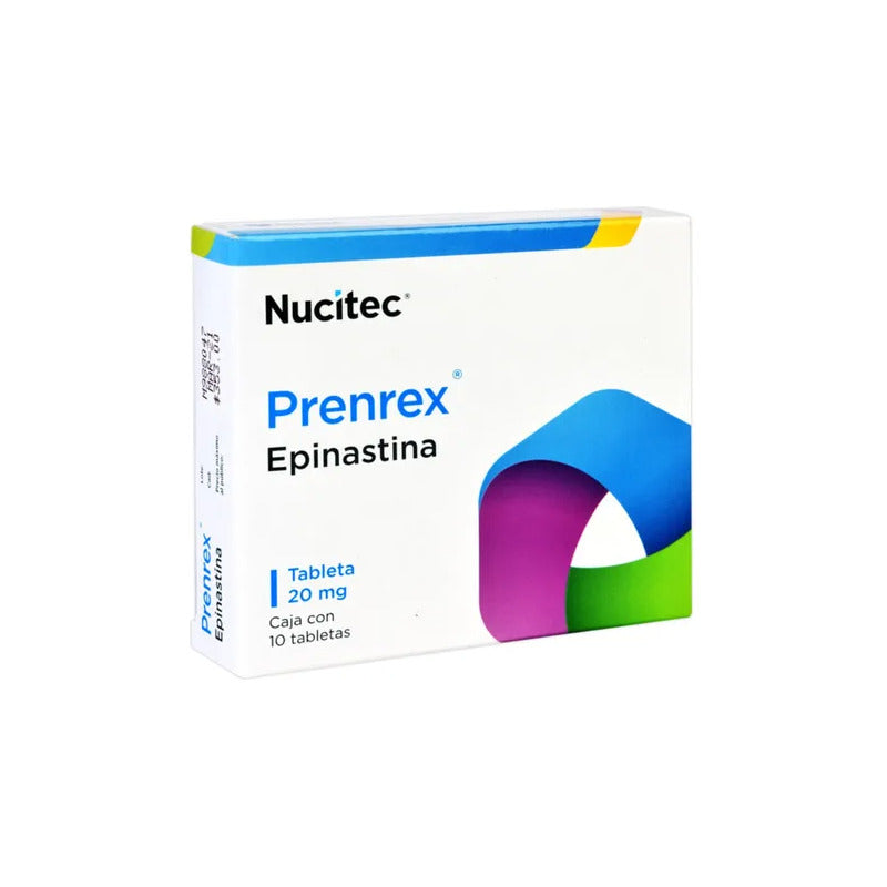Epinastina 20 Mg Prenrex Antihistamínico Con 10 Tabletas