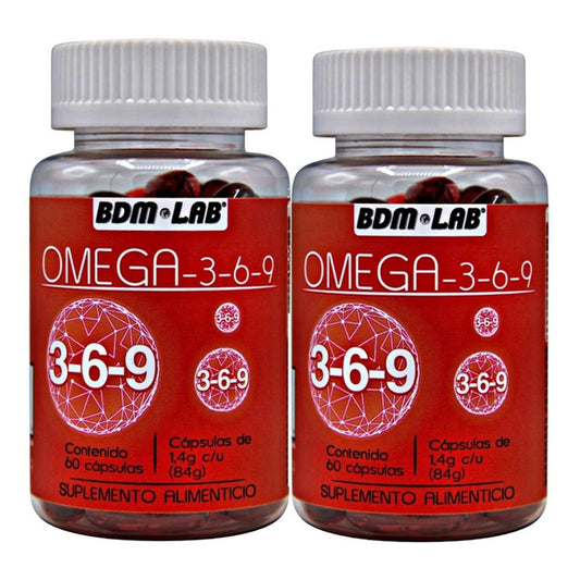 Omega 3,6 Y 9 Bdm Lab Pack De 120 Capsulas  Sin Sabor