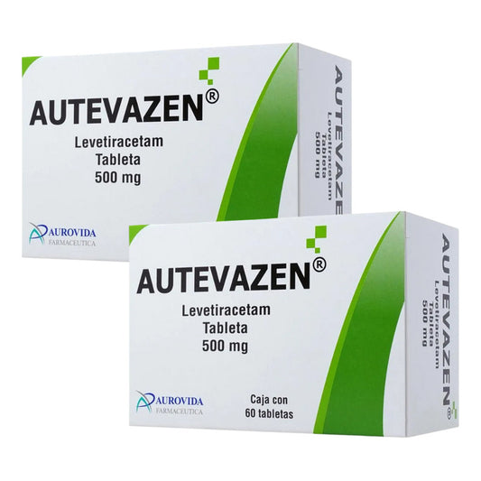 Autevazen Levetiracetam 2 Cjs Con 60 Tabs. 500 Mg Aurovida