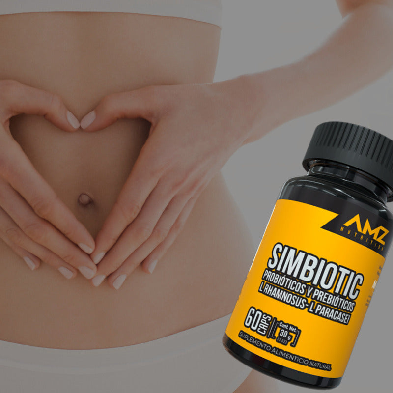 Amz Simbiotic Probióticos Y Prebióticos 60 Cápsulas Sin Sabor