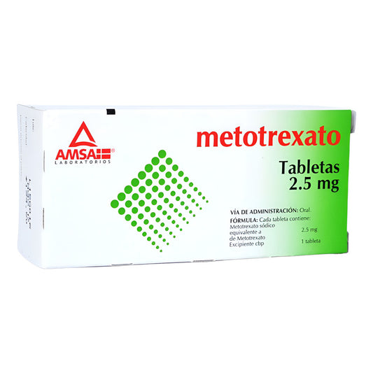 Metotrexato 2.5 Mg Caja Con 50 Tabletas Amsa
