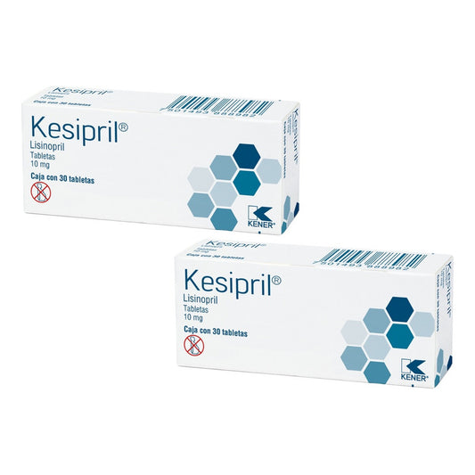 Kener Kesipril Lisinopril 2 Cajas De 10mg Con 30 Tabs C/u