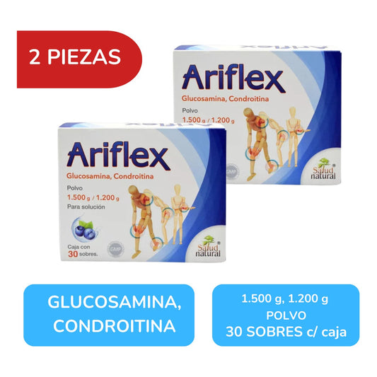 Ariflex Glucosamina Condroitina 2 Cajas Con 30 Sobres C/u
