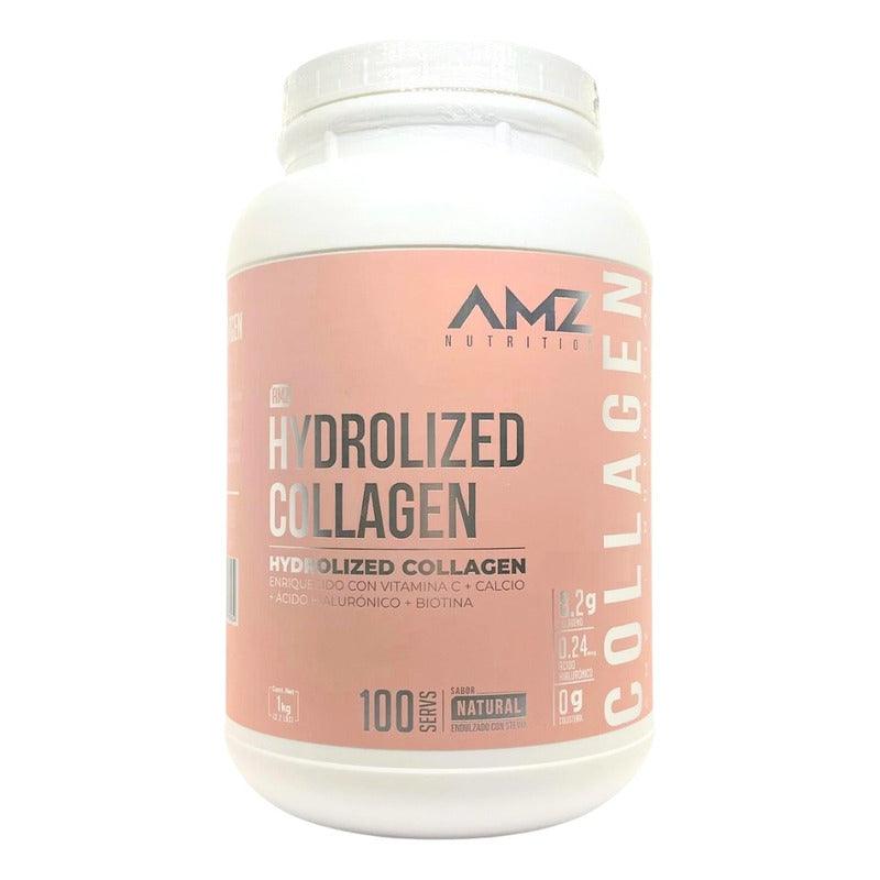 Amz Hydrolized Collagen, Colágeno Hidrolizado En Polvo 1 Kg Natural