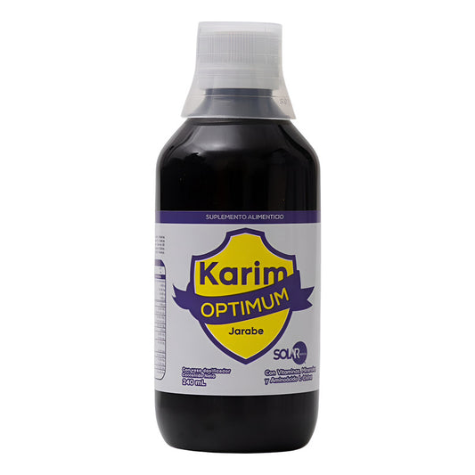 Karim Optium Jarabe Frasco Con 240 Ml Solar Medical Sin Sabor