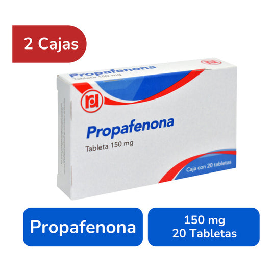 Propafenona 2 Cajas Con 150 Mg 20 Tabletas C/u Randall