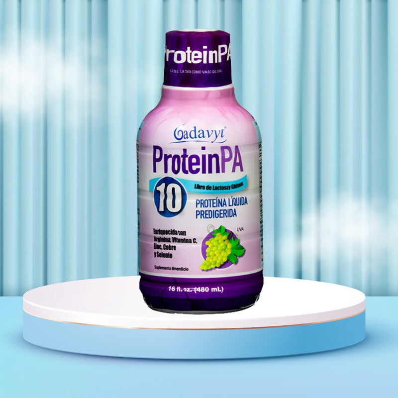 Gadavyt Protein Pa 480 Ml Sabor Uva Suplemento Líquido