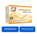 Piridoxina Caja Con 30 Tabletas De 9000 Mcg Natutech Sin Sabor