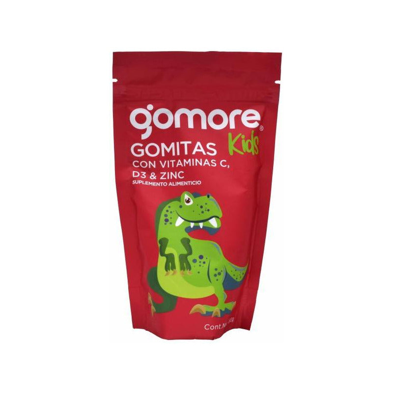 Go-more Kids Gomitas Vitamina C, D3 Y Zinc 180 G Sabor Sin Sabor