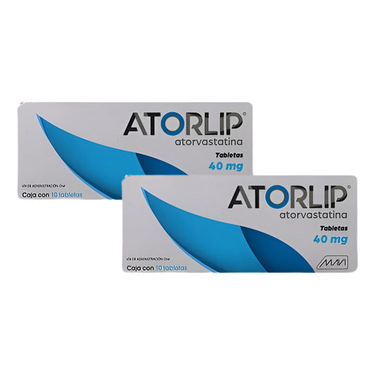 Atorlip Atorvastatina 2 Cajas De 40mg Con 10 Tabs C/u