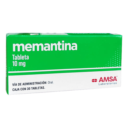 Memantina Amsa Memantina 10 Mg Caja C/30 Tabletas - Antibioticos De Mexico, S.a. De C.v. (amsa)