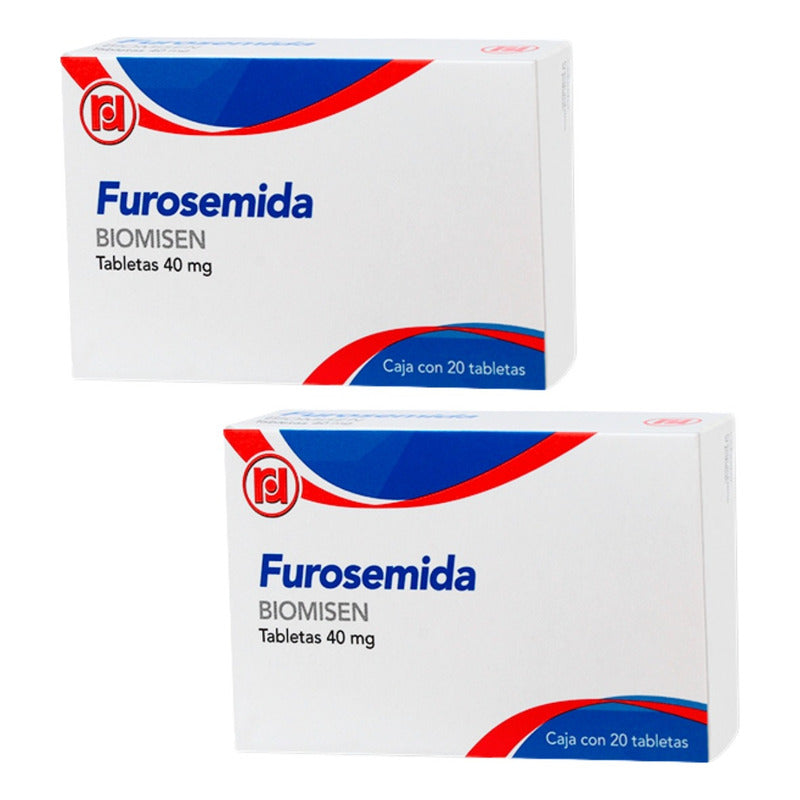 Furosemida 40 Mg 2 Cajas Con 20 Tabletas C/u Randall