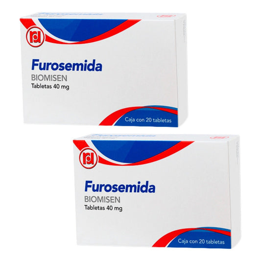 Furosemida 40 Mg 2 Cajas Con 20 Tabletas C/u Randall