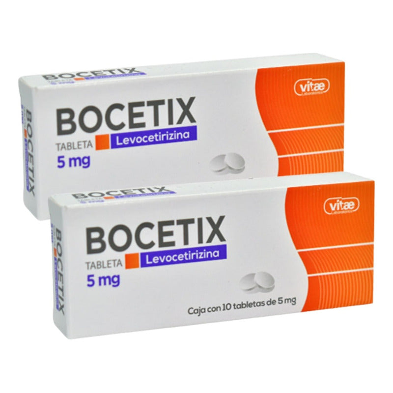 Bocetix Levocetirizina 5 Mg 2 Cajas 10 Tabs C/u Gel Pharma