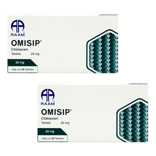 Omisip Citalopram 20 Mg 2 Cajas  28 Tabletas C/u Raam