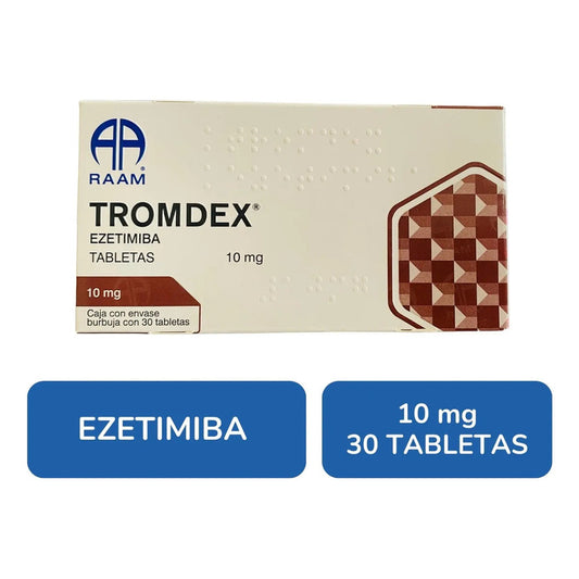 Tromdex Ezetimiba 10 Mg Caja Con 30 Tabletas Raam