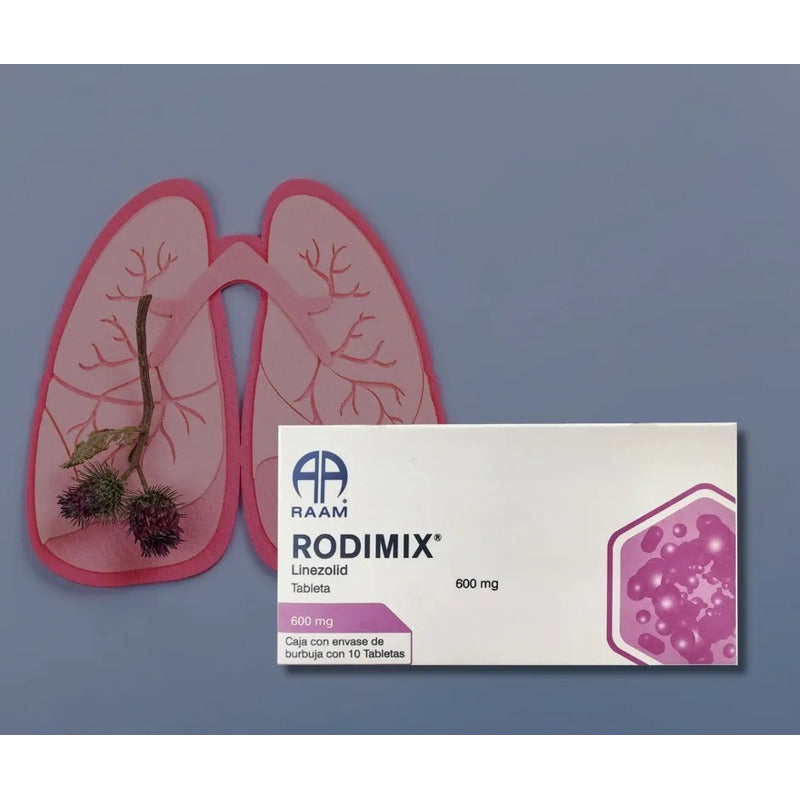 Rodimix Linezolid 600 Mg 2 Cajas Con 10 Tabletas C/u Raam