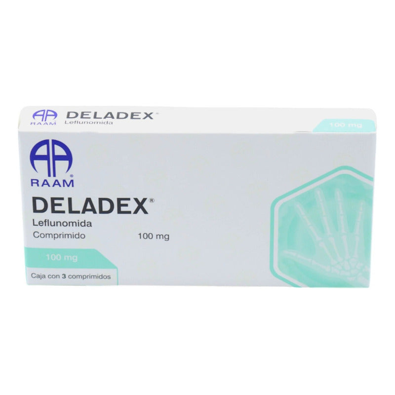 Deladex Leflunomida 100 M, Caja Con 3 Comprimidos - Raam