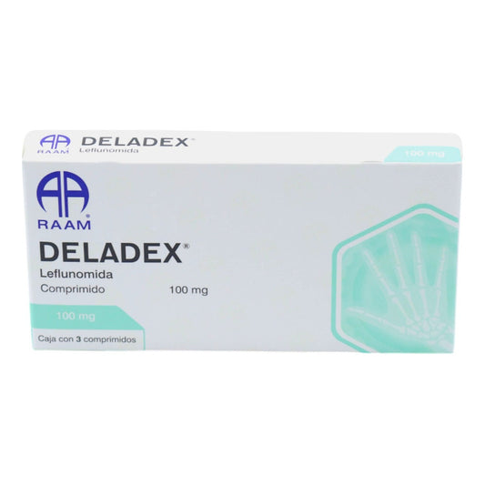 Deladex Leflunomida 100 M, Caja Con 3 Comprimidos - Raam