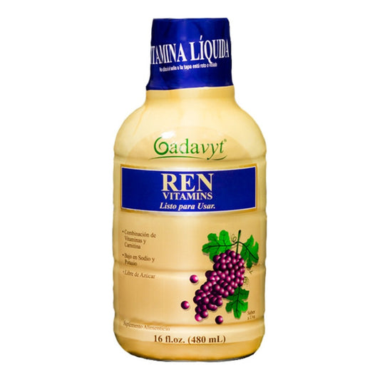 Gadavyt Renal Vitamins 480 Ml Sabor Uva Uva