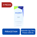 Escadrox Piracetam 1 G / 5 Ml Solución 3 Frascos De 120 Ml