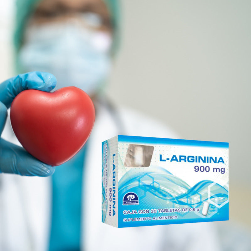 L-arginina 900 Mg 30 Tabletas Suplemento Natutech Sin Sabor
