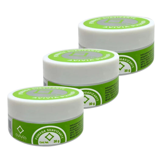 Pomada Suavizante 3 Botes De 30 G Cada Uno Avivia Pharma Almendras