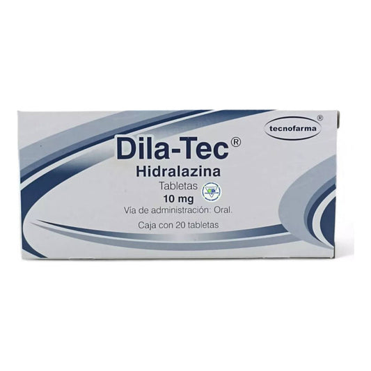 Dila-tec Tabletas 10 Mg Caja Con 20 Tabletas
