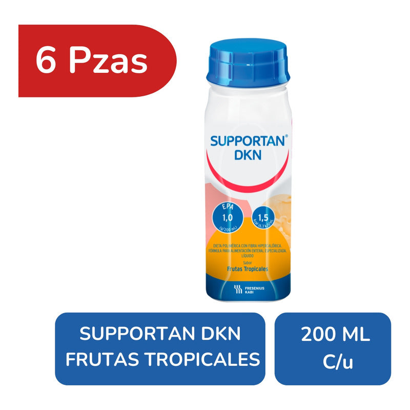 Supportan Dkn  200 Ml Sabor Frutas Tropicales 6 Botellas Frutas Tropicales