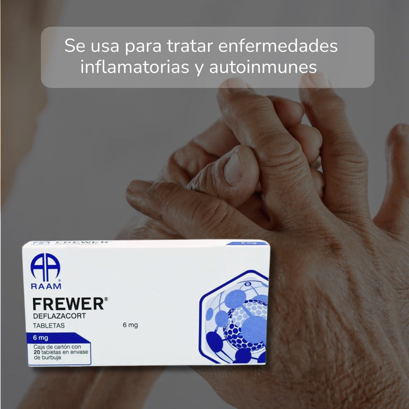 Frewer Deflazacort 6 Mg 2 Cajas Con 20 Tabletas C/u Raam