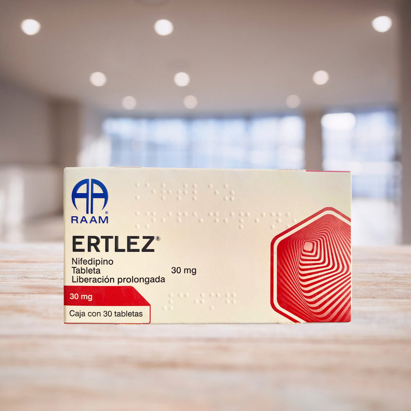 Ertlez Nifedipino 30 Mg 2 Cajas Con 30 Tabletas C/u Raam