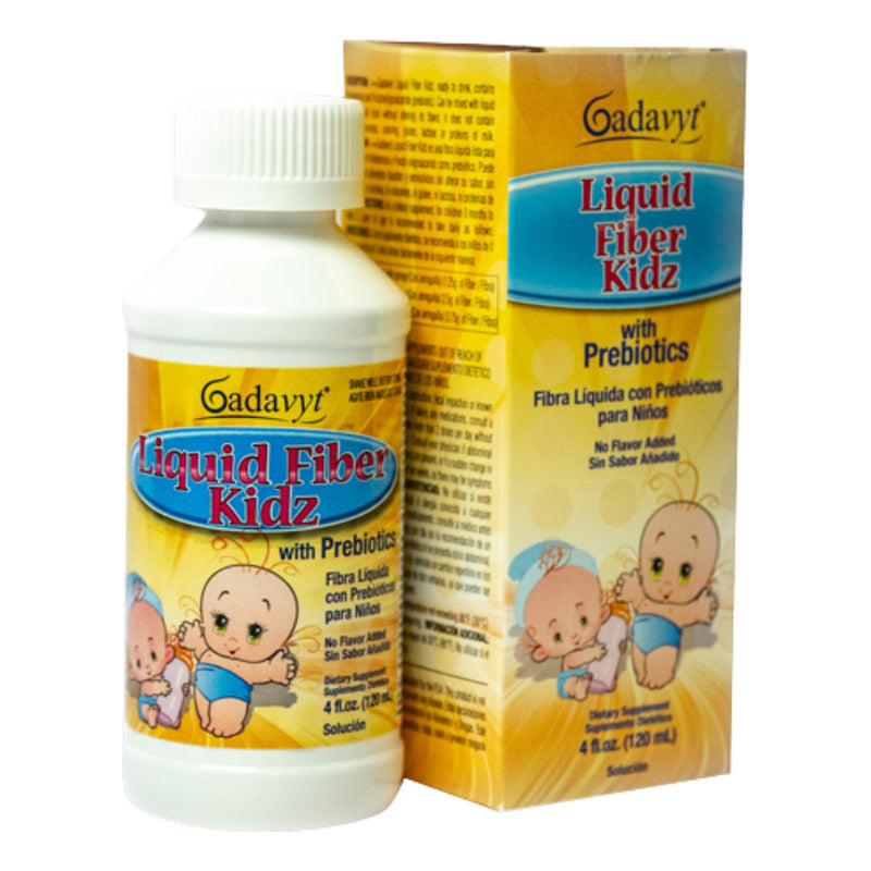 Gadavyt Liquid Fiber Kidz Fibra Liquida Para Niños Sabor Sin Sabor