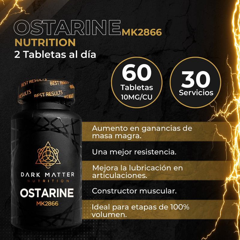 Ostarine 60 Tabletas 10mg 30 Servicios Mk2866 Dark Matter Sin Sabor