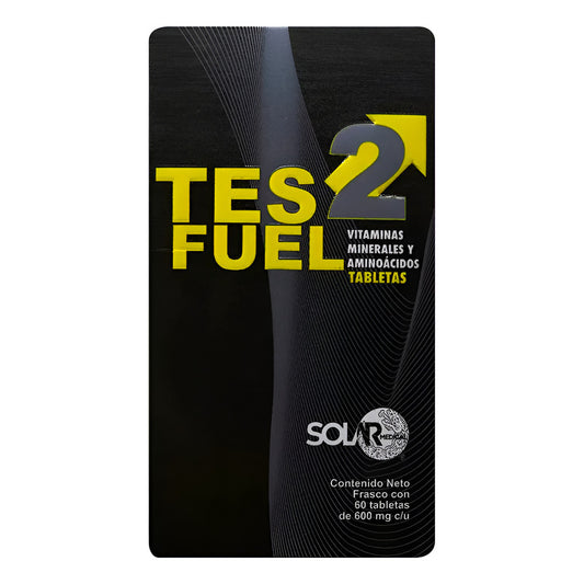 Tes2fuel Vitaminas 60 Tabs Testosterona Solar Medical Sin Sabor