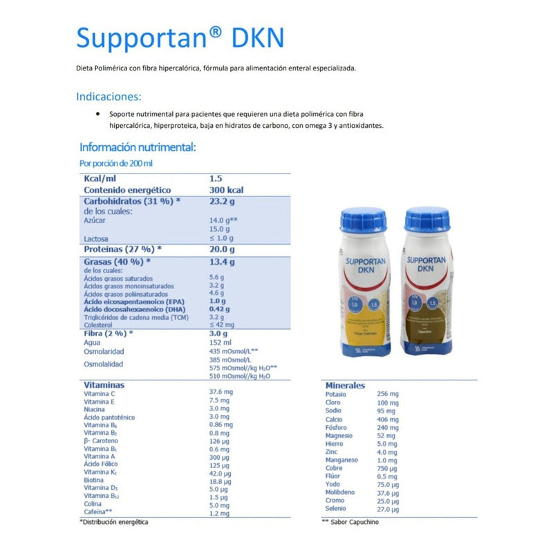 Supportan Drink Sabores Mixtos C/24 Pz Sabor Mixto