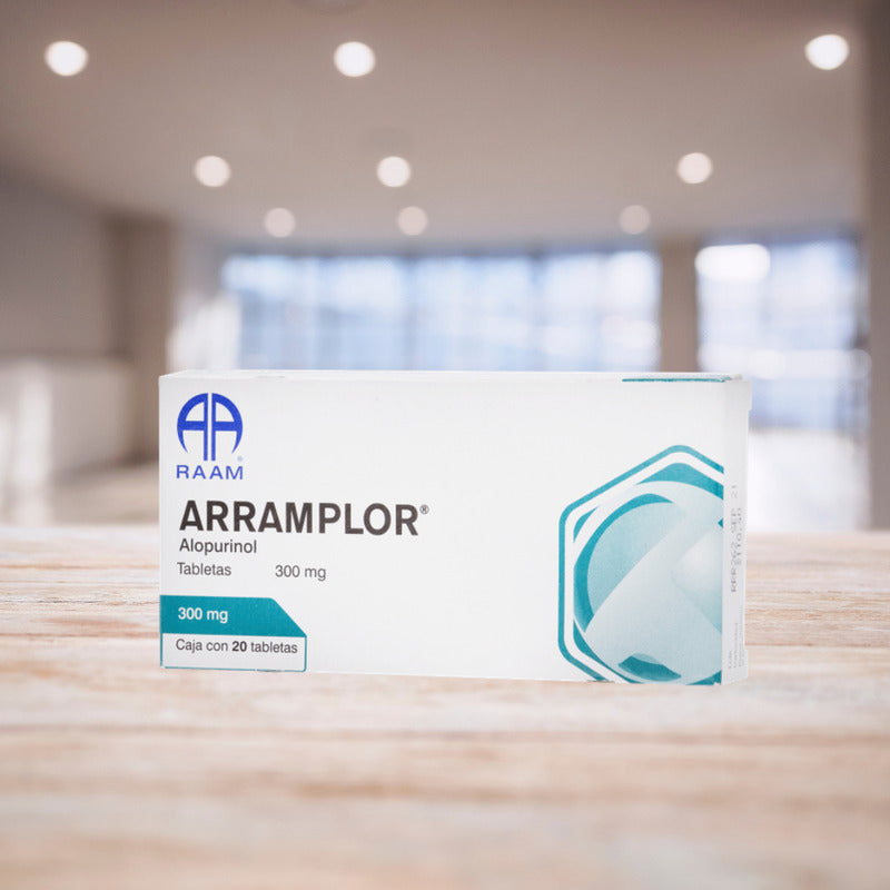 Arramplor Alopurinol 300 Mg 3 Cajas 20 Tabletas C/u Raam