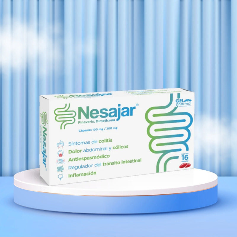 Nesajar Pinaverio Dimeticona 3 Cjs 16 Caps C/u Gelpharma