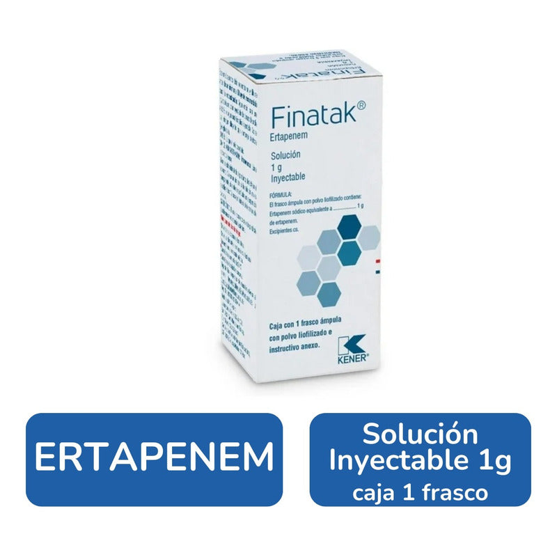 Finatak Ertapenem 1g Sol. Inyectable Polvo Liofilizado Kener